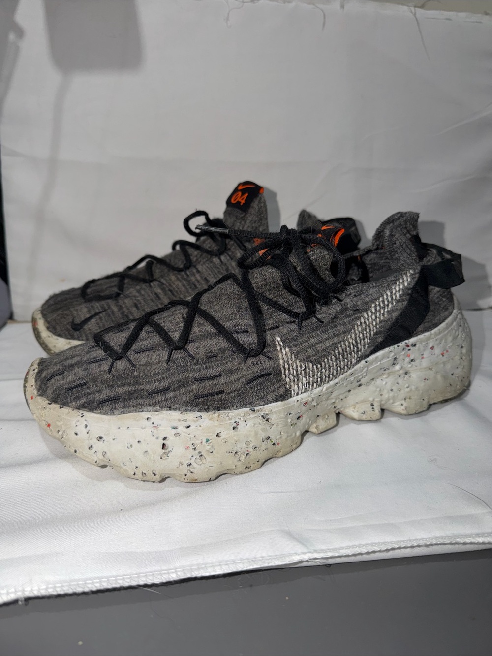 Nike Space Hippie 04 Recycled Material Pull On Sock Shoe Iron Grey 9.5